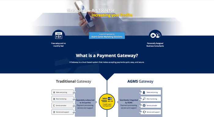 Online payment processing webdesign - Third Floor Design portfolio